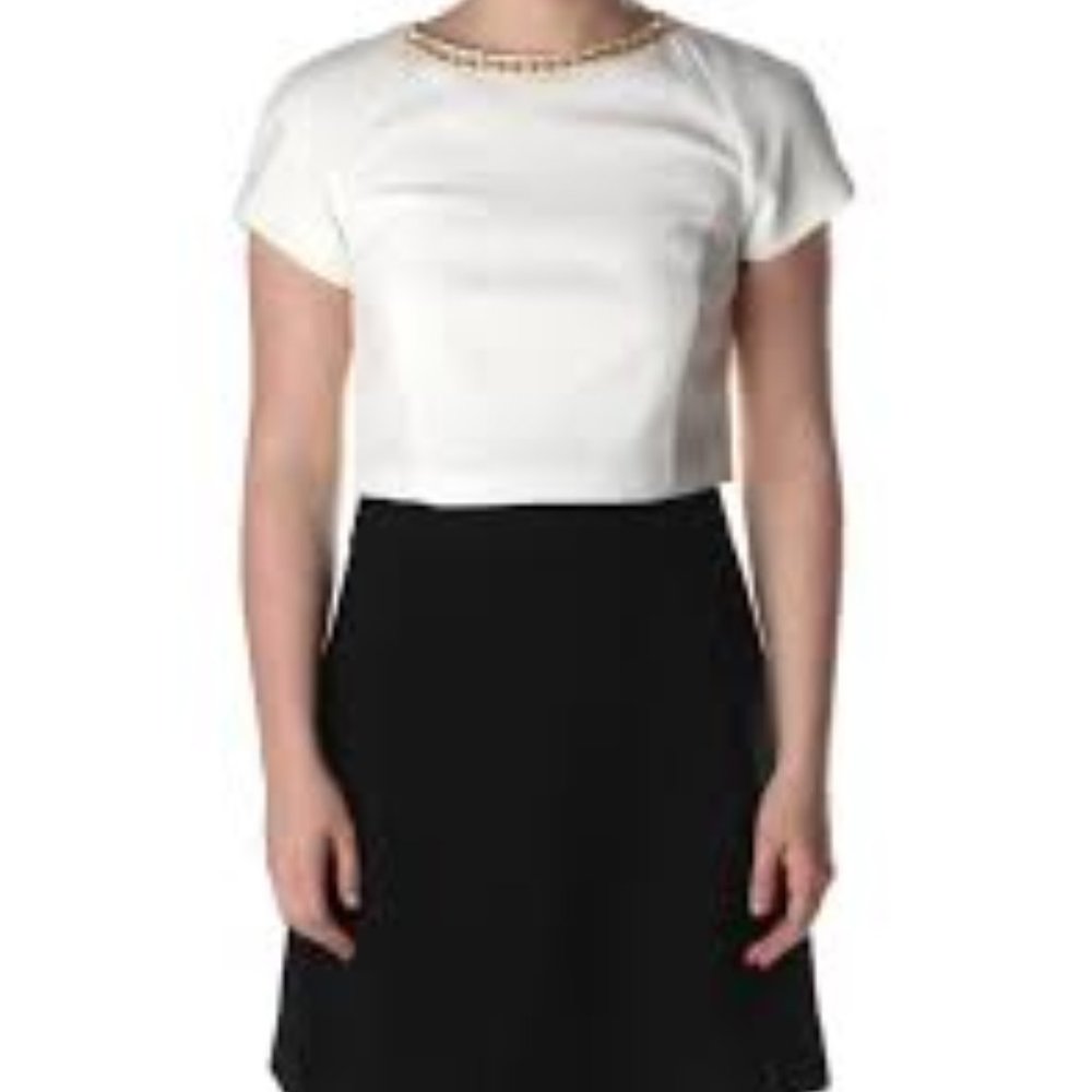 Ted Baker London Black/Cream Dress